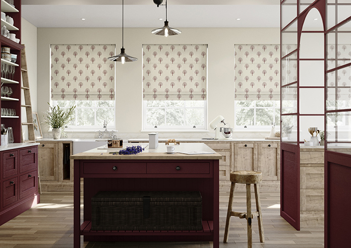 Emily Bond Yew Tree, Mulberry - Roman Blind - Image 3